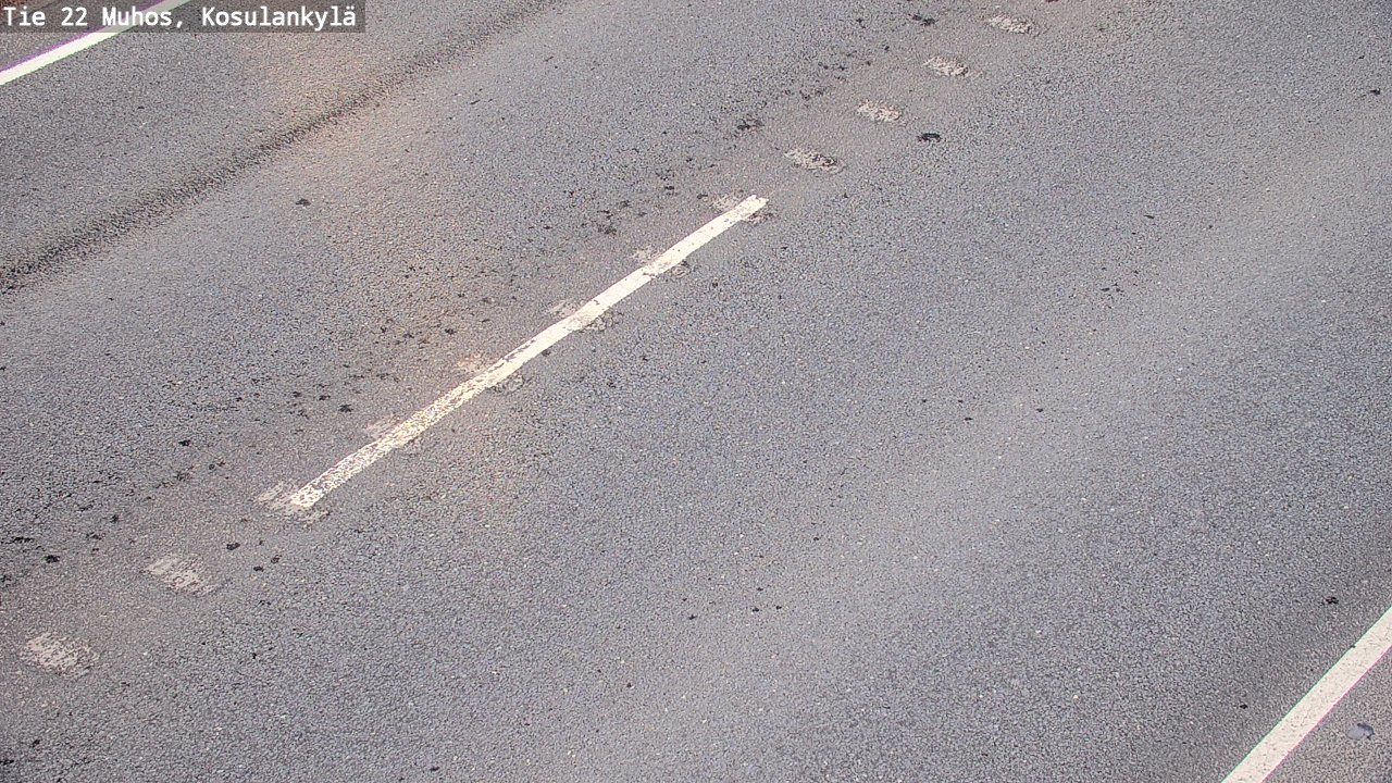 Weather Camera Image Väg 22 Muhos, Kosulankylä, Muhos, Pohjois-Pohjanmaa