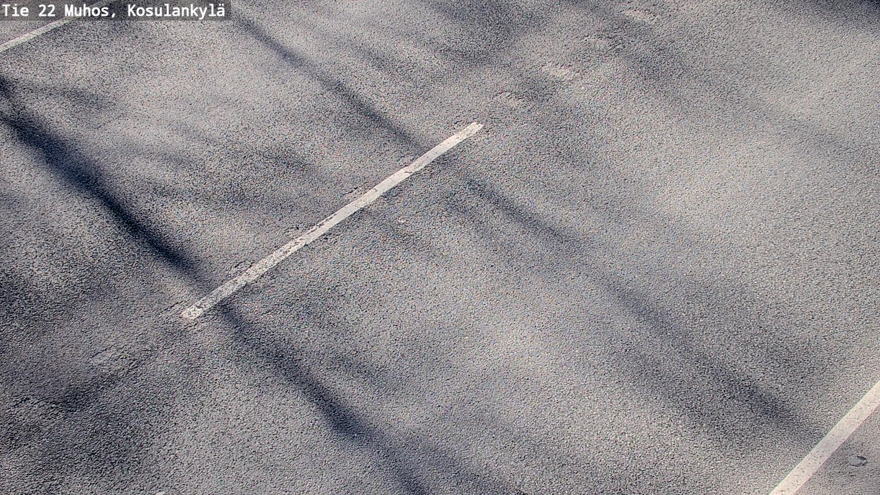 Weather Camera Image Väg 22 Muhos, Kosulankylä, Muhos, Pohjois-Pohjanmaa