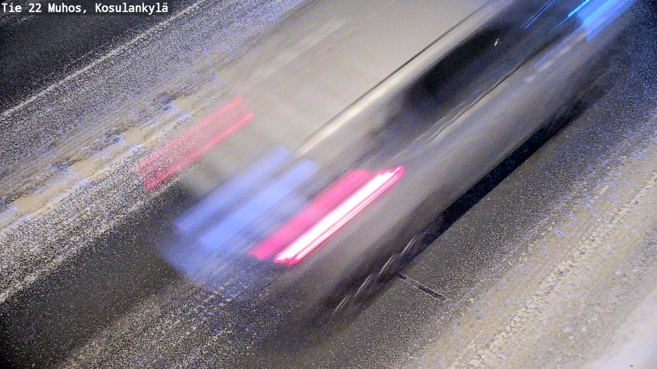 Weather Camera Image Väg 22 Muhos, Kosulankylä, Muhos, Pohjois-Pohjanmaa