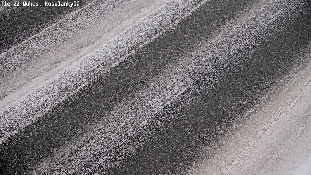 Weather Camera Image Väg 22 Muhos, Kosulankylä, Muhos, Pohjois-Pohjanmaa