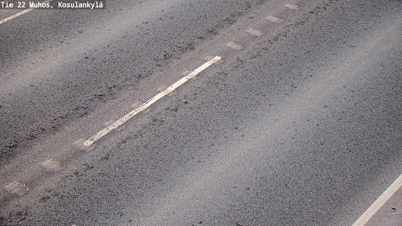 Weather Camera Image Väg 22 Muhos, Kosulankylä, Muhos, Pohjois-Pohjanmaa