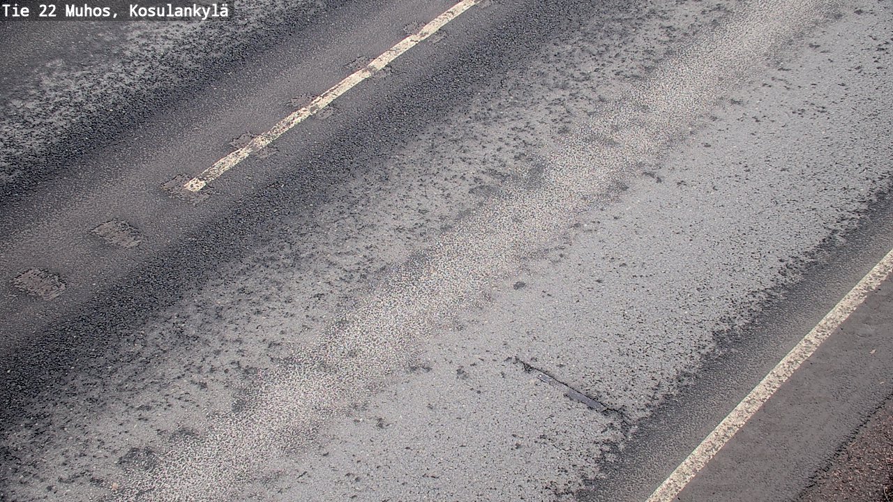 Weather Camera Image Väg 22 Muhos, Kosulankylä, Muhos, Pohjois-Pohjanmaa