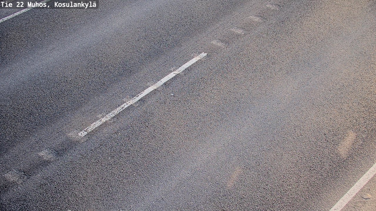 Weather Camera Image Väg 22 Muhos, Kosulankylä, Muhos, Pohjois-Pohjanmaa