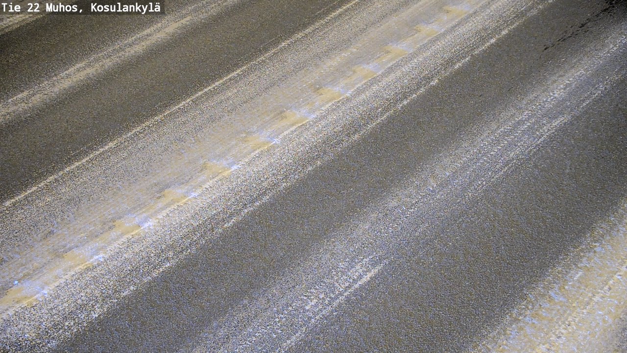 Weather Camera Image Road 22 Muhos, Kosulankylä, Muhos, Pohjois-Pohjanmaa