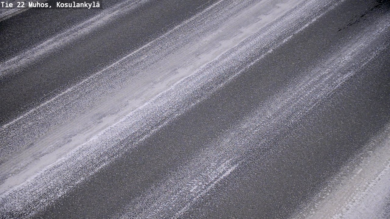 Weather Camera Image Road 22 Muhos, Kosulankylä, Muhos, Pohjois-Pohjanmaa