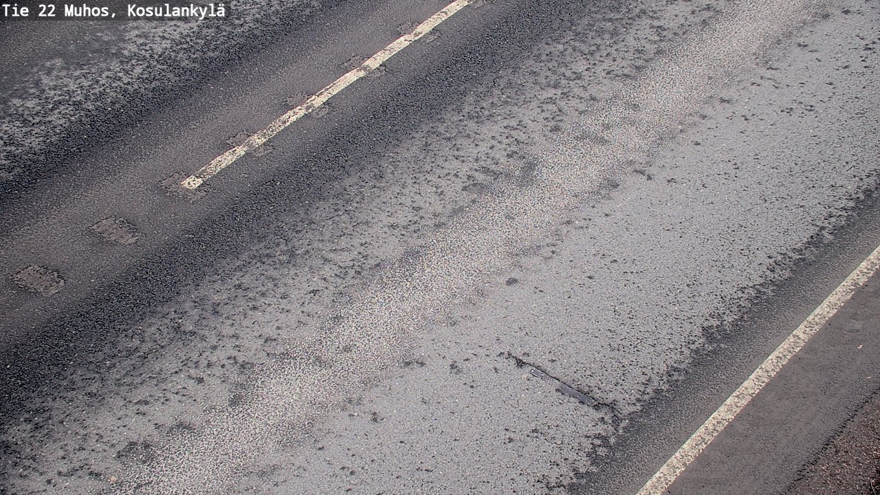 Weather Camera Image Väg 22 Muhos, Kosulankylä, Muhos, Pohjois-Pohjanmaa
