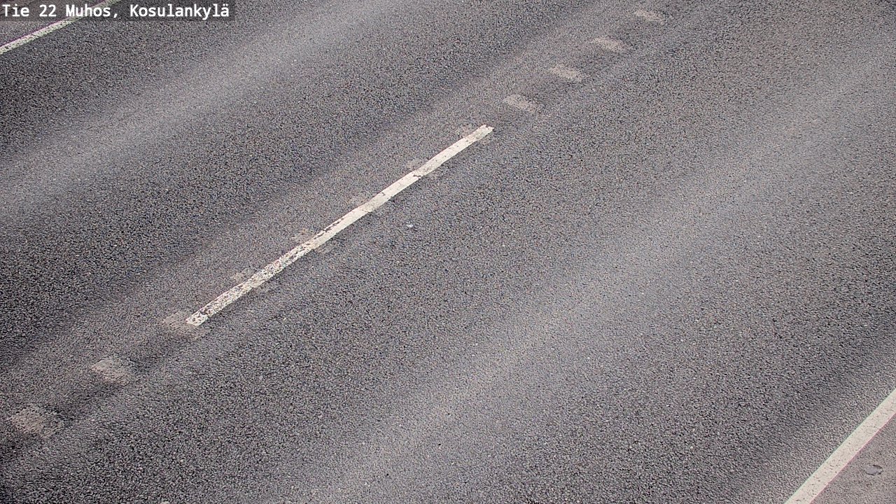 Weather Camera Image Väg 22 Muhos, Kosulankylä, Muhos, Pohjois-Pohjanmaa