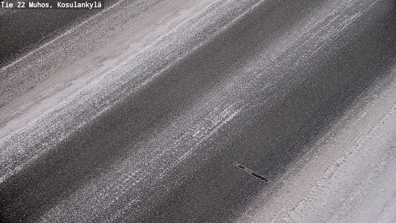 Weather Camera Image Road 22 Muhos, Kosulankylä, Muhos, Pohjois-Pohjanmaa