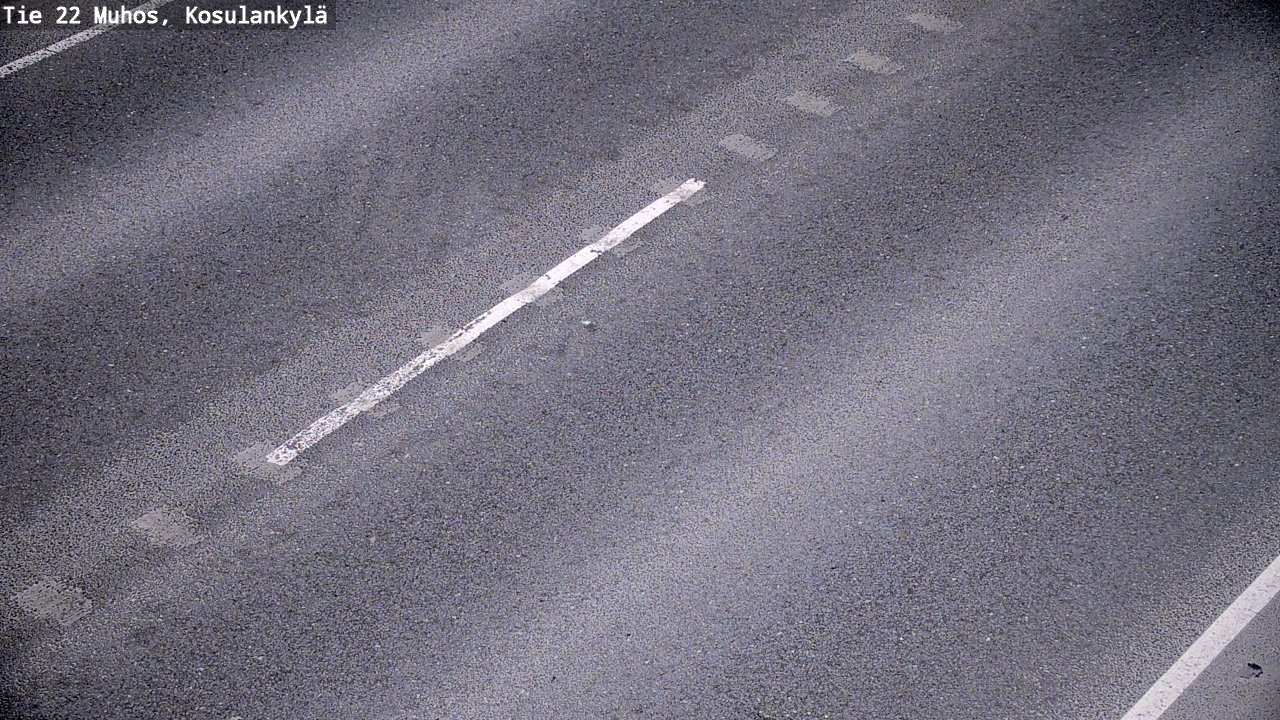 Weather Camera Image Väg 22 Muhos, Kosulankylä, Muhos, Pohjois-Pohjanmaa