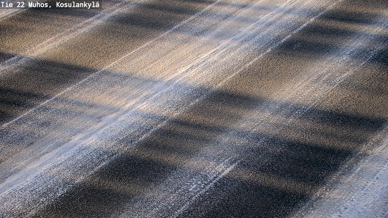 Weather Camera Image Road 22 Muhos, Kosulankylä, Muhos, Pohjois-Pohjanmaa