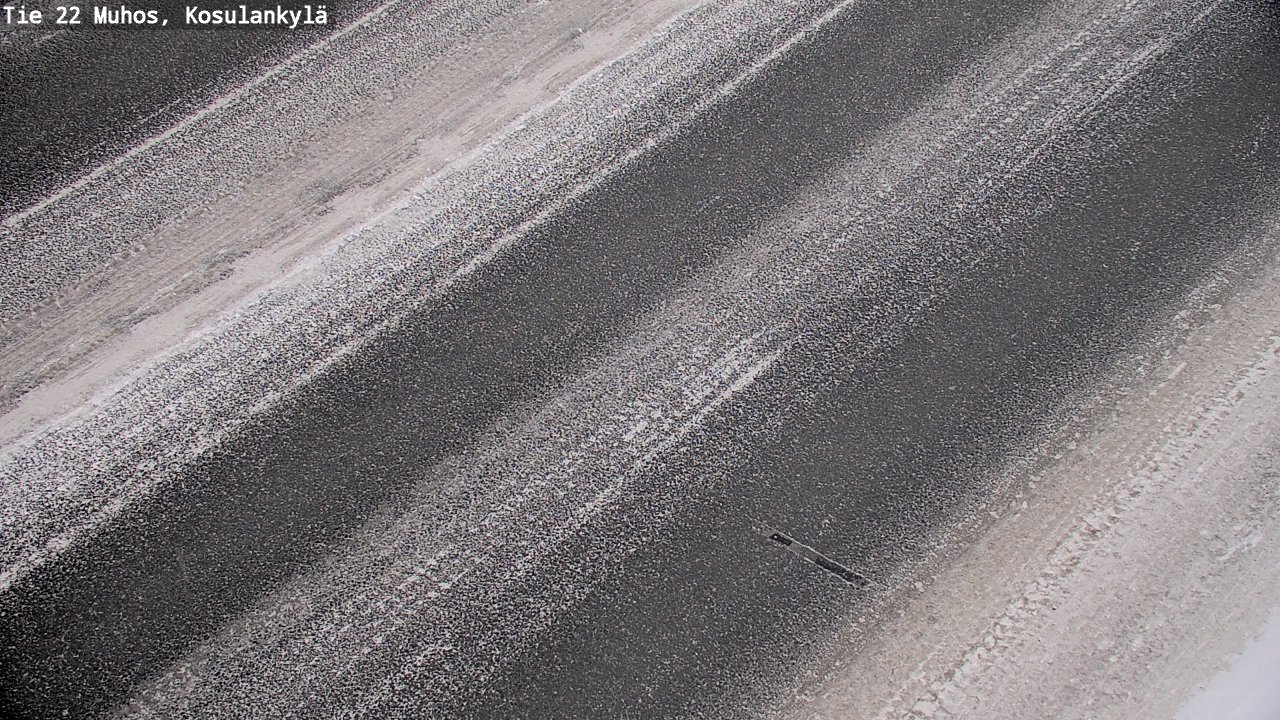 Weather Camera Image Väg 22 Muhos, Kosulankylä, Muhos, Pohjois-Pohjanmaa