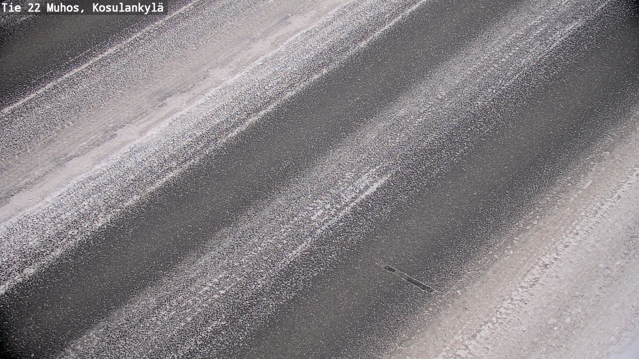 Weather Camera Image Väg 22 Muhos, Kosulankylä, Muhos, Pohjois-Pohjanmaa