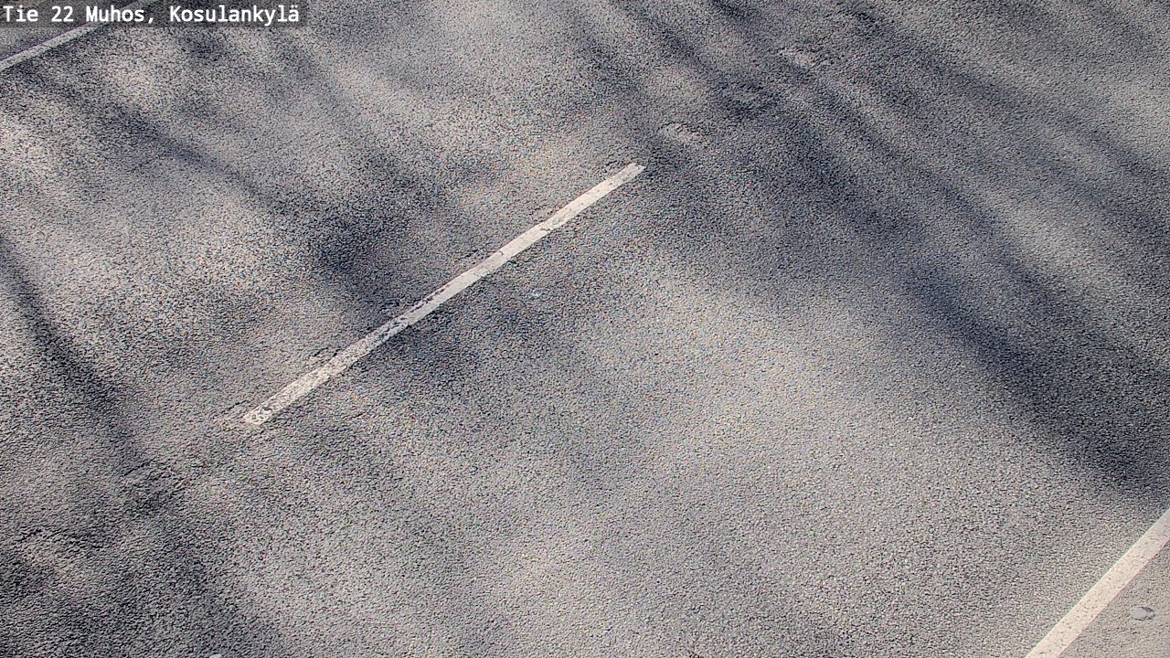 Weather Camera Image Väg 22 Muhos, Kosulankylä, Muhos, Pohjois-Pohjanmaa