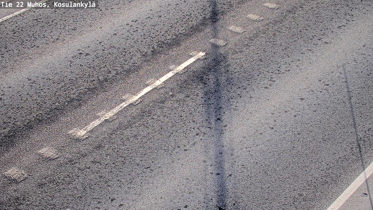 Weather Camera Image Väg 22 Muhos, Kosulankylä, Muhos, Pohjois-Pohjanmaa