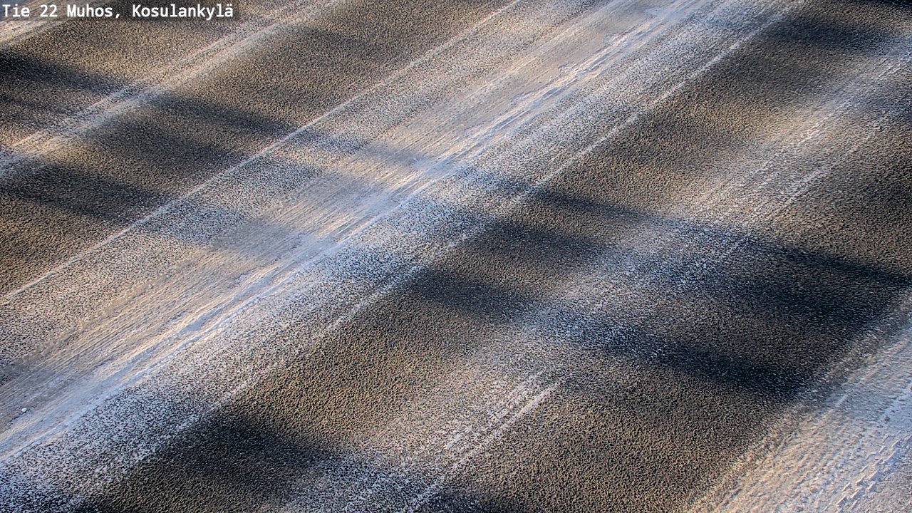 Weather Camera Image Road 22 Muhos, Kosulankylä, Muhos, Pohjois-Pohjanmaa