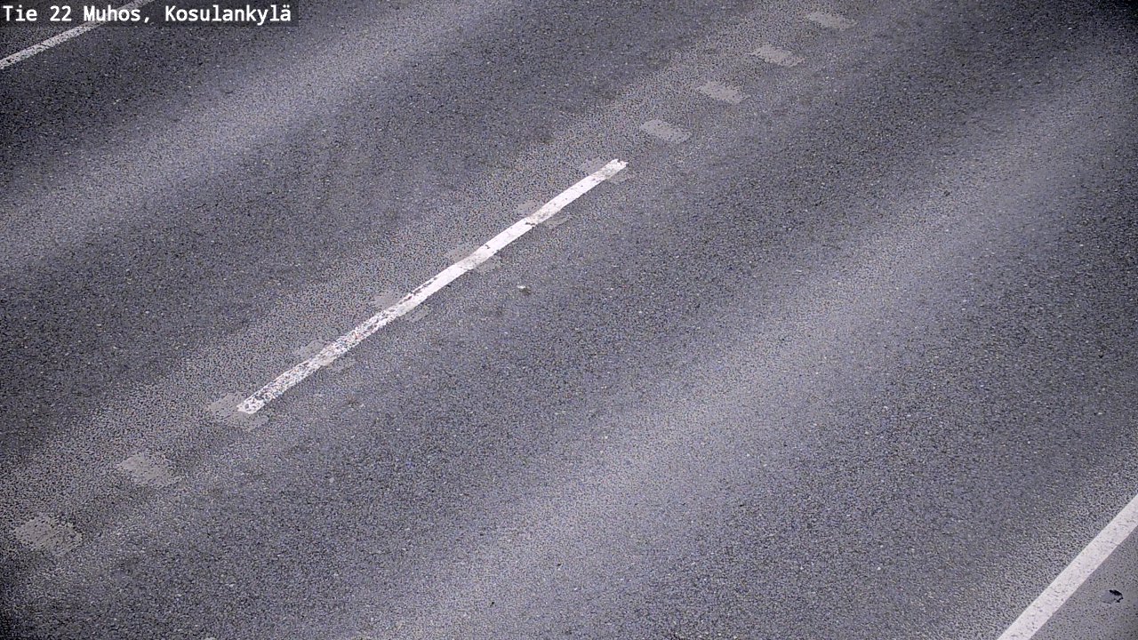 Weather Camera Image Väg 22 Muhos, Kosulankylä, Muhos, Pohjois-Pohjanmaa