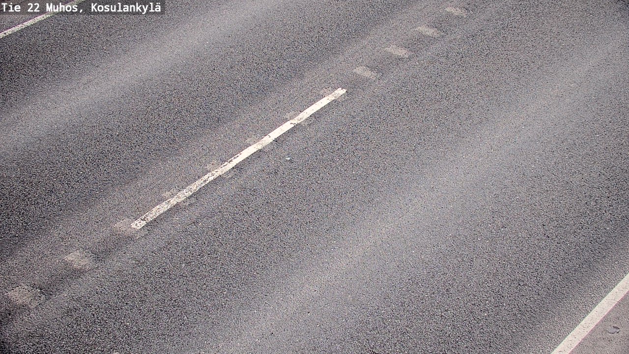 Weather Camera Image Väg 22 Muhos, Kosulankylä, Muhos, Pohjois-Pohjanmaa