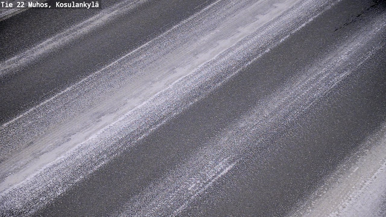 Weather Camera Image Road 22 Muhos, Kosulankylä, Muhos, Pohjois-Pohjanmaa