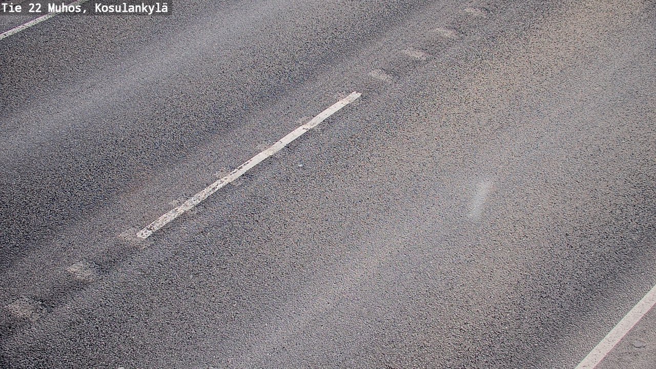 Weather Camera Image Väg 22 Muhos, Kosulankylä, Muhos, Pohjois-Pohjanmaa
