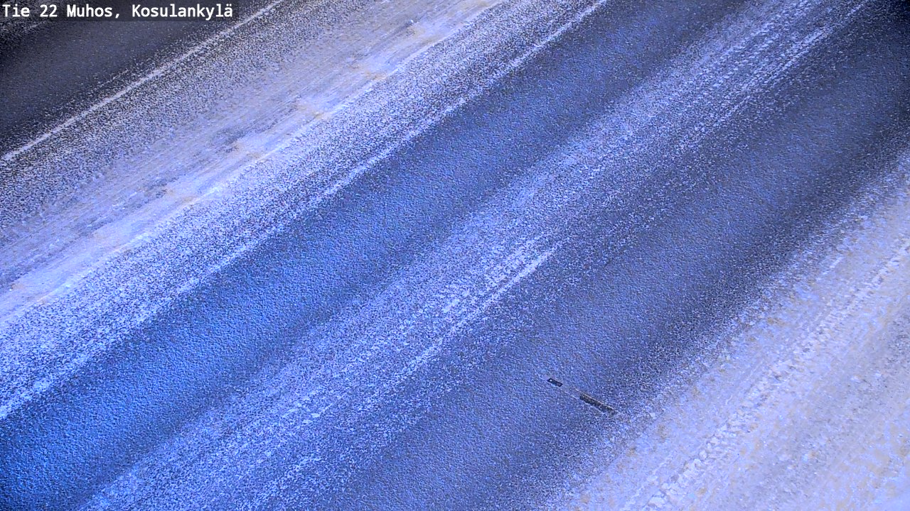 Weather Camera Image Väg 22 Muhos, Kosulankylä, Muhos, Pohjois-Pohjanmaa