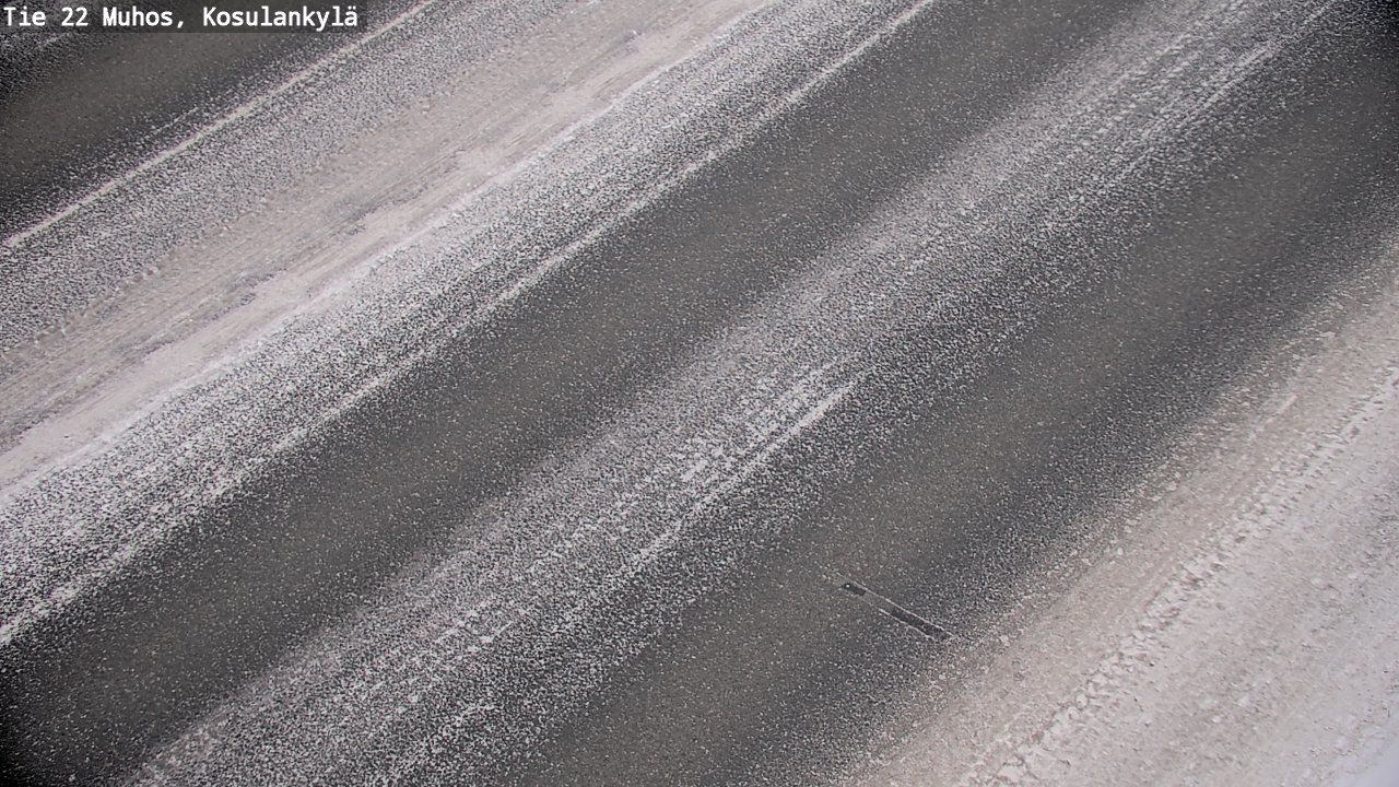 Weather Camera Image Väg 22 Muhos, Kosulankylä, Muhos, Pohjois-Pohjanmaa