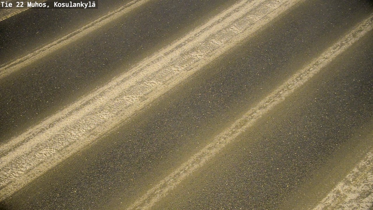 Weather Camera Image Väg 22 Muhos, Kosulankylä, Muhos, Pohjois-Pohjanmaa