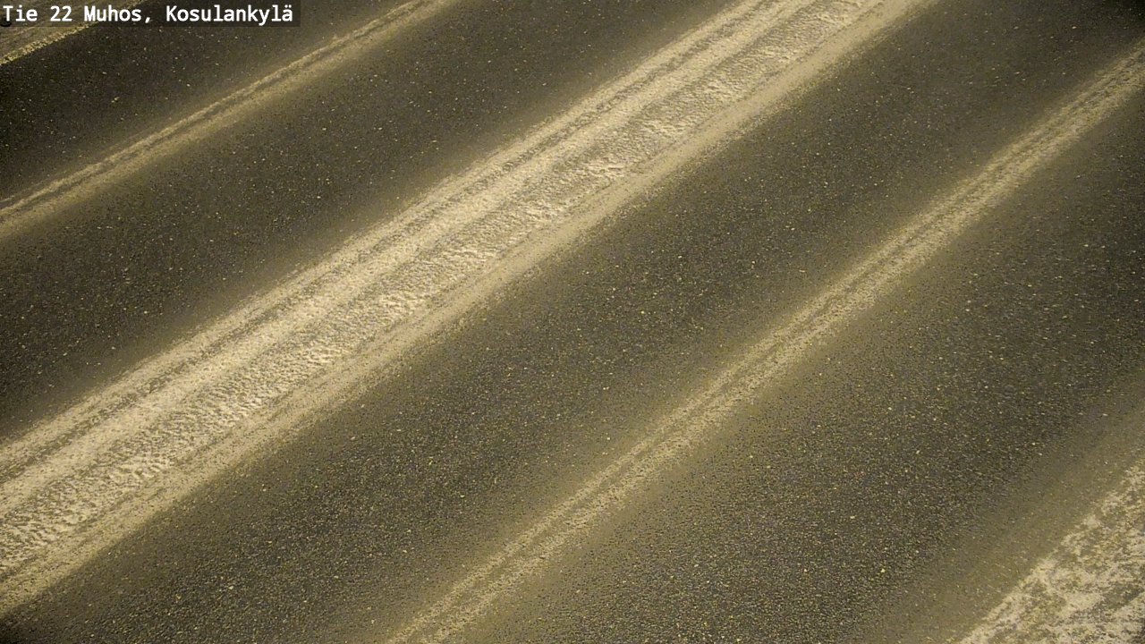 Weather Camera Image Väg 22 Muhos, Kosulankylä, Muhos, Pohjois-Pohjanmaa