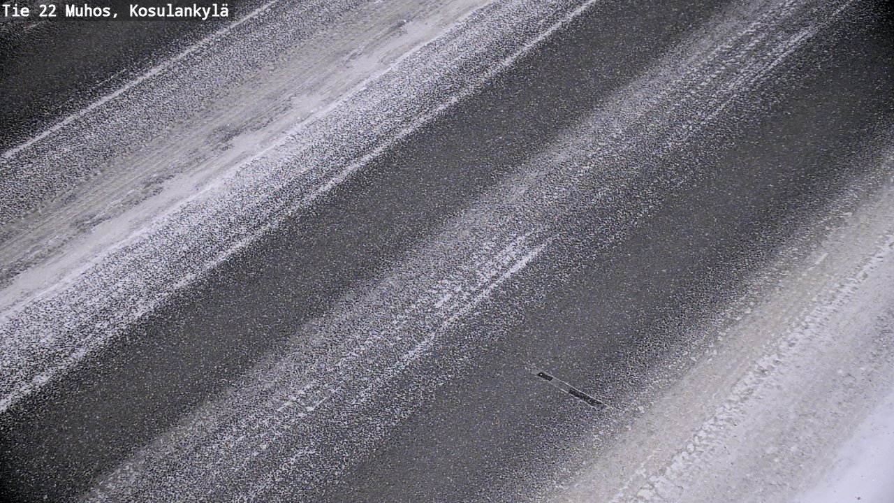 Weather Camera Image Väg 22 Muhos, Kosulankylä, Muhos, Pohjois-Pohjanmaa