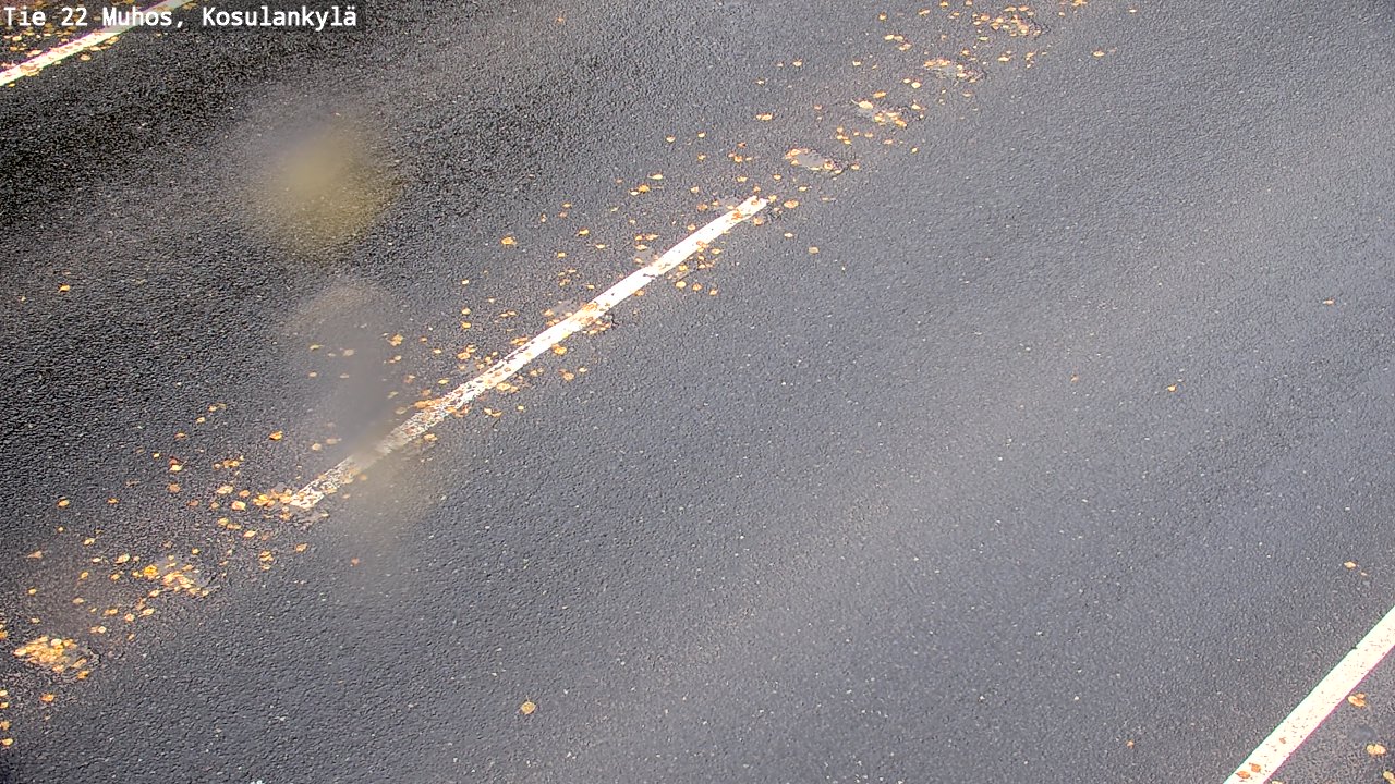 Weather Camera Image Road 22 Muhos, Kosulankylä, Muhos, Pohjois-Pohjanmaa