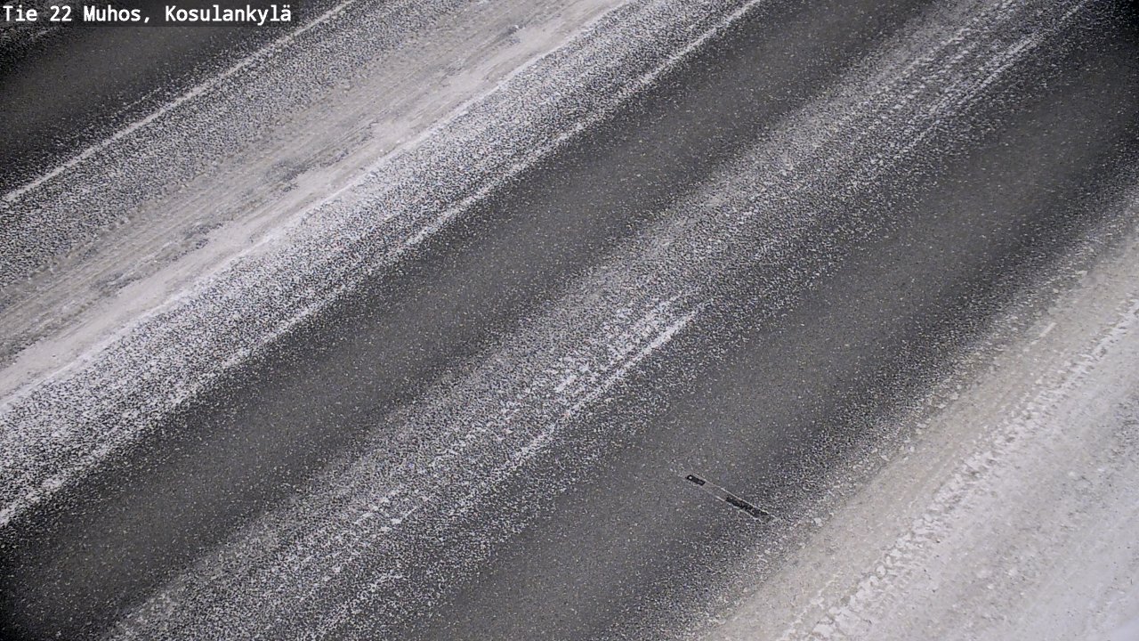 Weather Camera Image Väg 22 Muhos, Kosulankylä, Muhos, Pohjois-Pohjanmaa