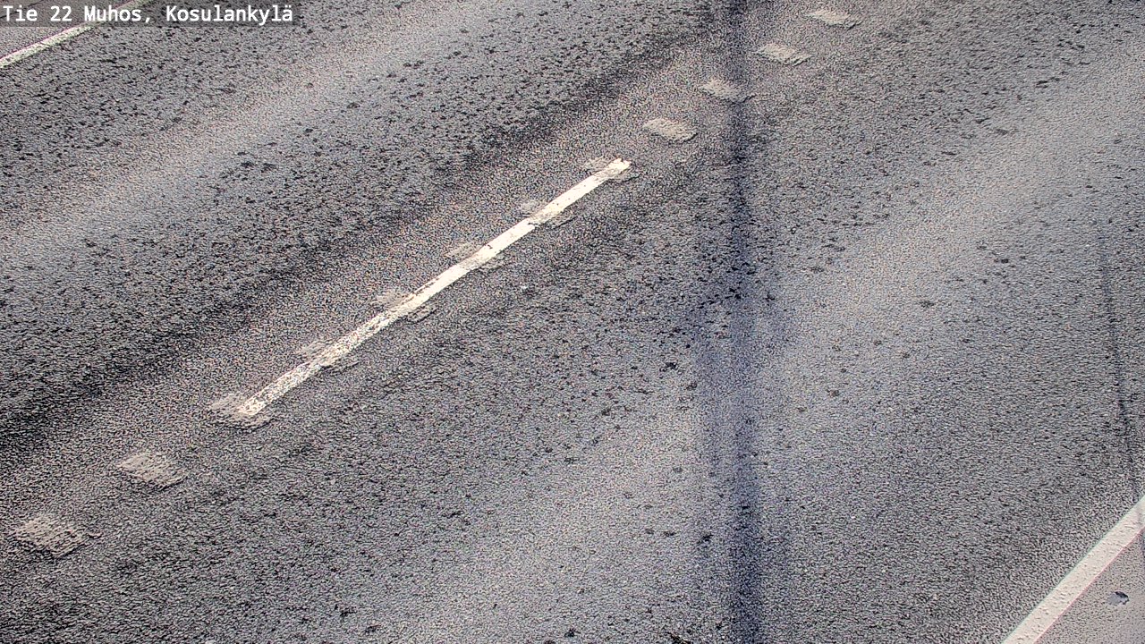 Weather Camera Image Väg 22 Muhos, Kosulankylä, Muhos, Pohjois-Pohjanmaa