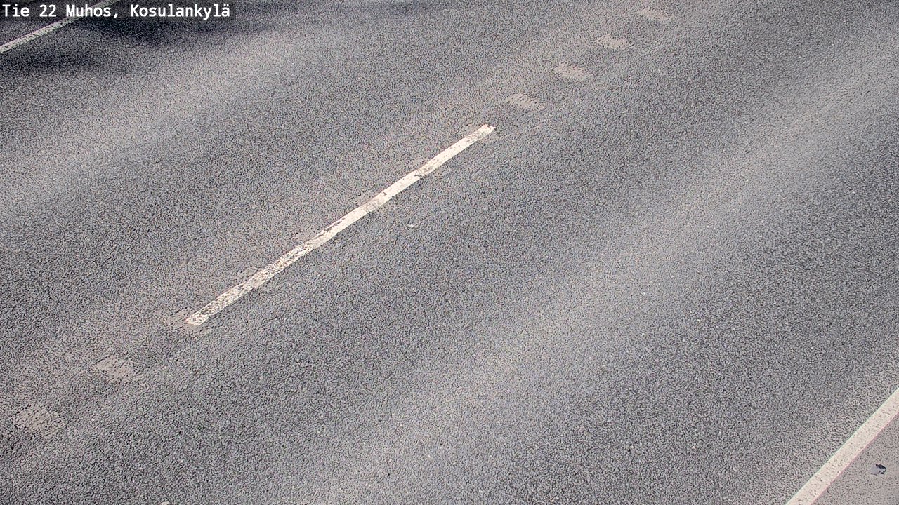 Weather Camera Image Väg 22 Muhos, Kosulankylä, Muhos, Pohjois-Pohjanmaa