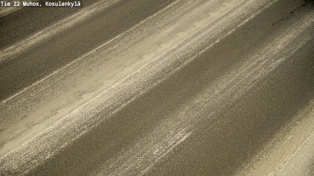 Weather Camera Image Road 22 Muhos, Kosulankylä, Muhos, Pohjois-Pohjanmaa