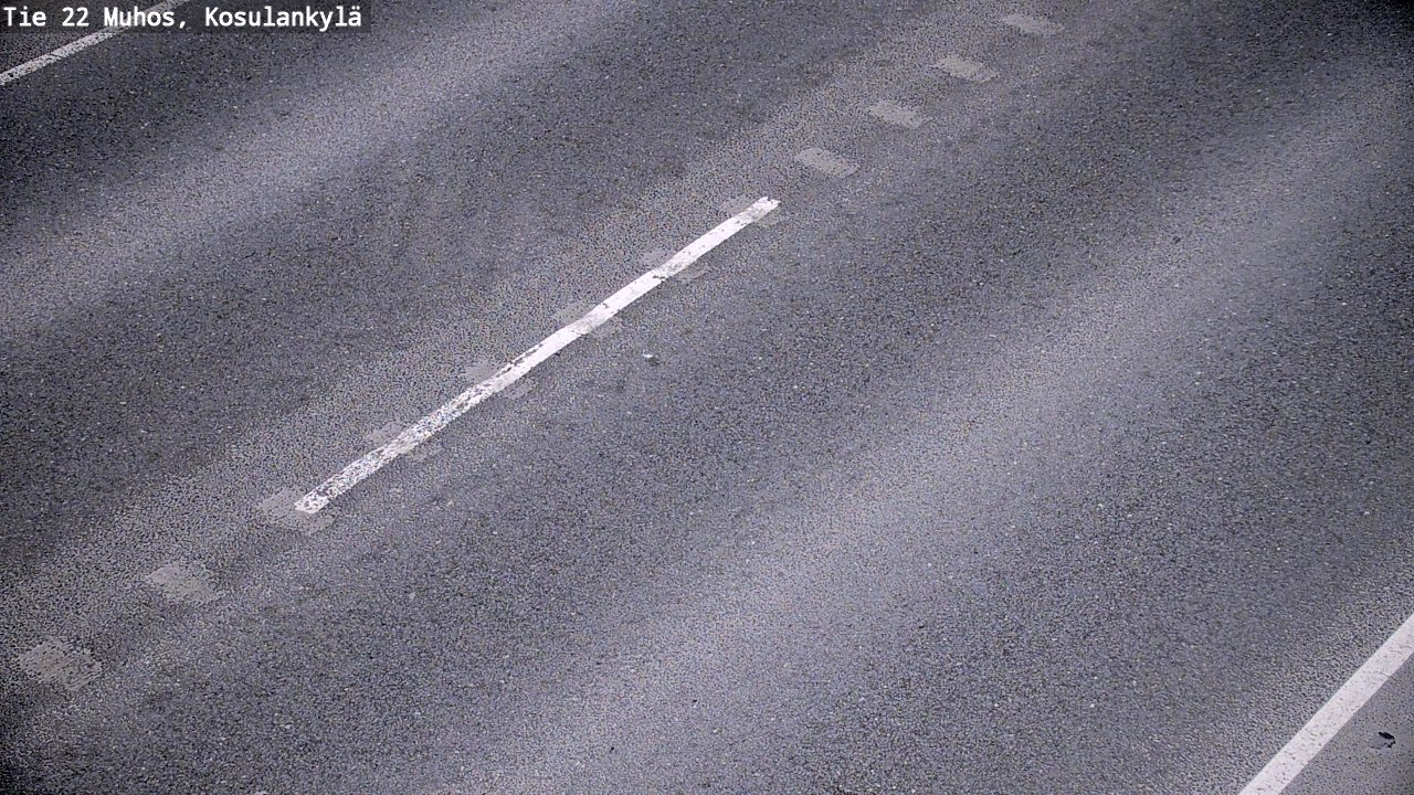 Weather Camera Image Väg 22 Muhos, Kosulankylä, Muhos, Pohjois-Pohjanmaa