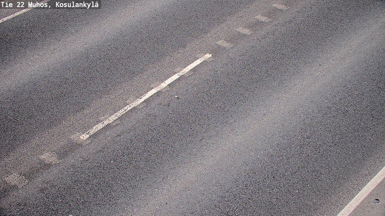 Weather Camera Image Väg 22 Muhos, Kosulankylä, Muhos, Pohjois-Pohjanmaa