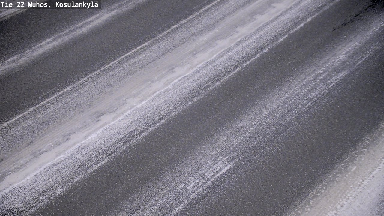 Weather Camera Image Road 22 Muhos, Kosulankylä, Muhos, Pohjois-Pohjanmaa