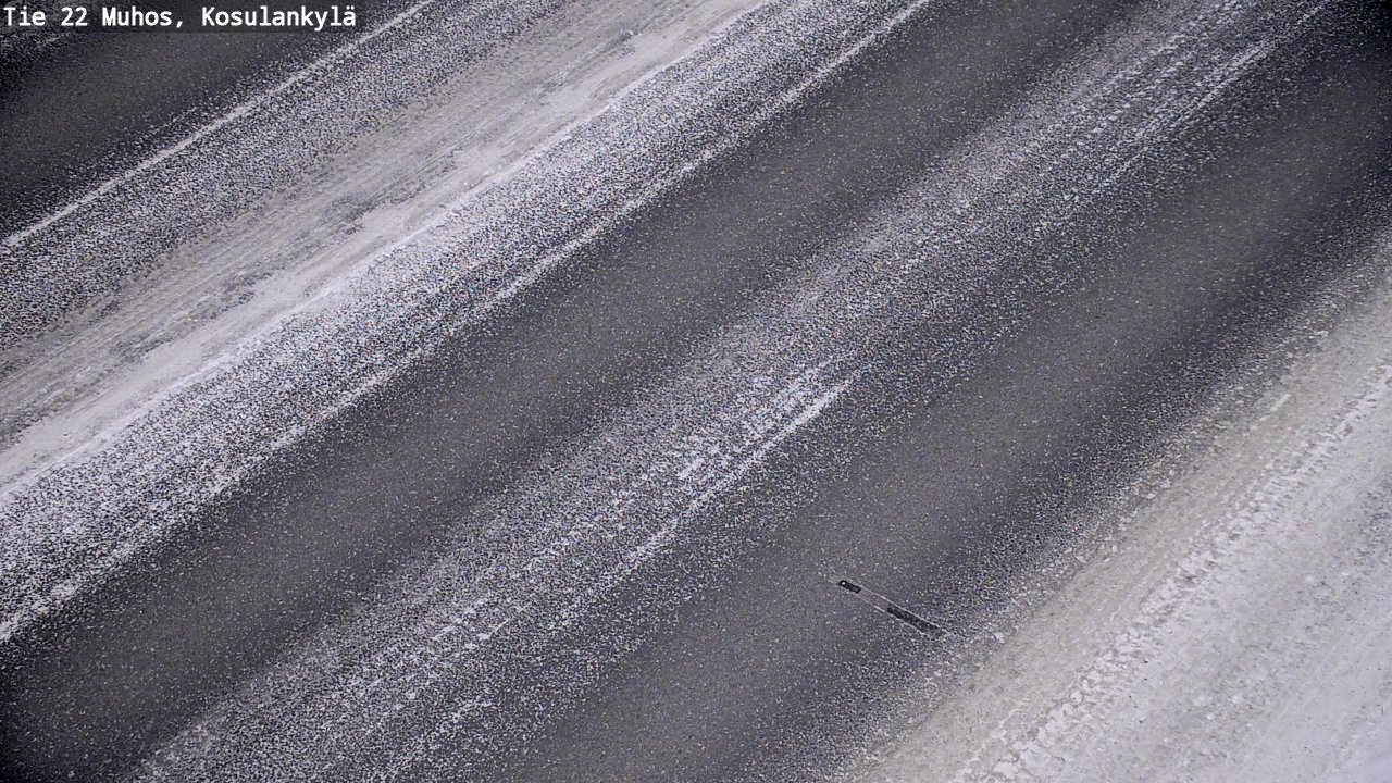 Weather Camera Image Väg 22 Muhos, Kosulankylä, Muhos, Pohjois-Pohjanmaa