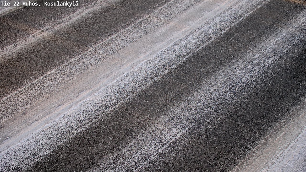 Weather Camera Image Road 22 Muhos, Kosulankylä, Muhos, Pohjois-Pohjanmaa