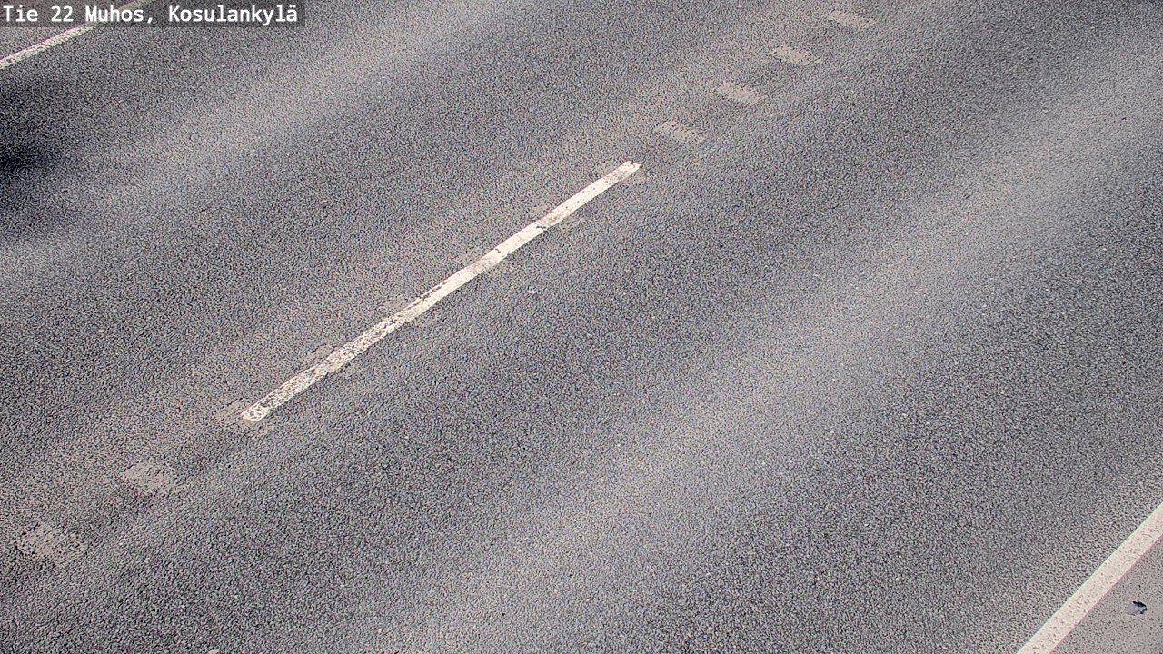 Weather Camera Image Väg 22 Muhos, Kosulankylä, Muhos, Pohjois-Pohjanmaa