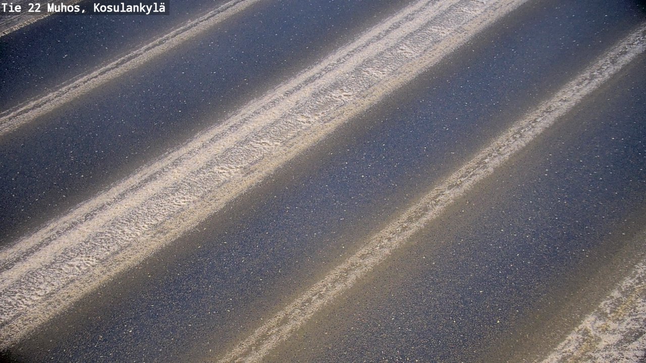 Weather Camera Image Väg 22 Muhos, Kosulankylä, Muhos, Pohjois-Pohjanmaa