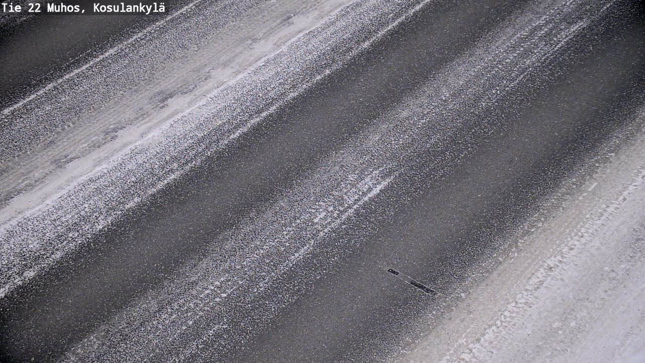 Weather Camera Image Väg 22 Muhos, Kosulankylä, Muhos, Pohjois-Pohjanmaa