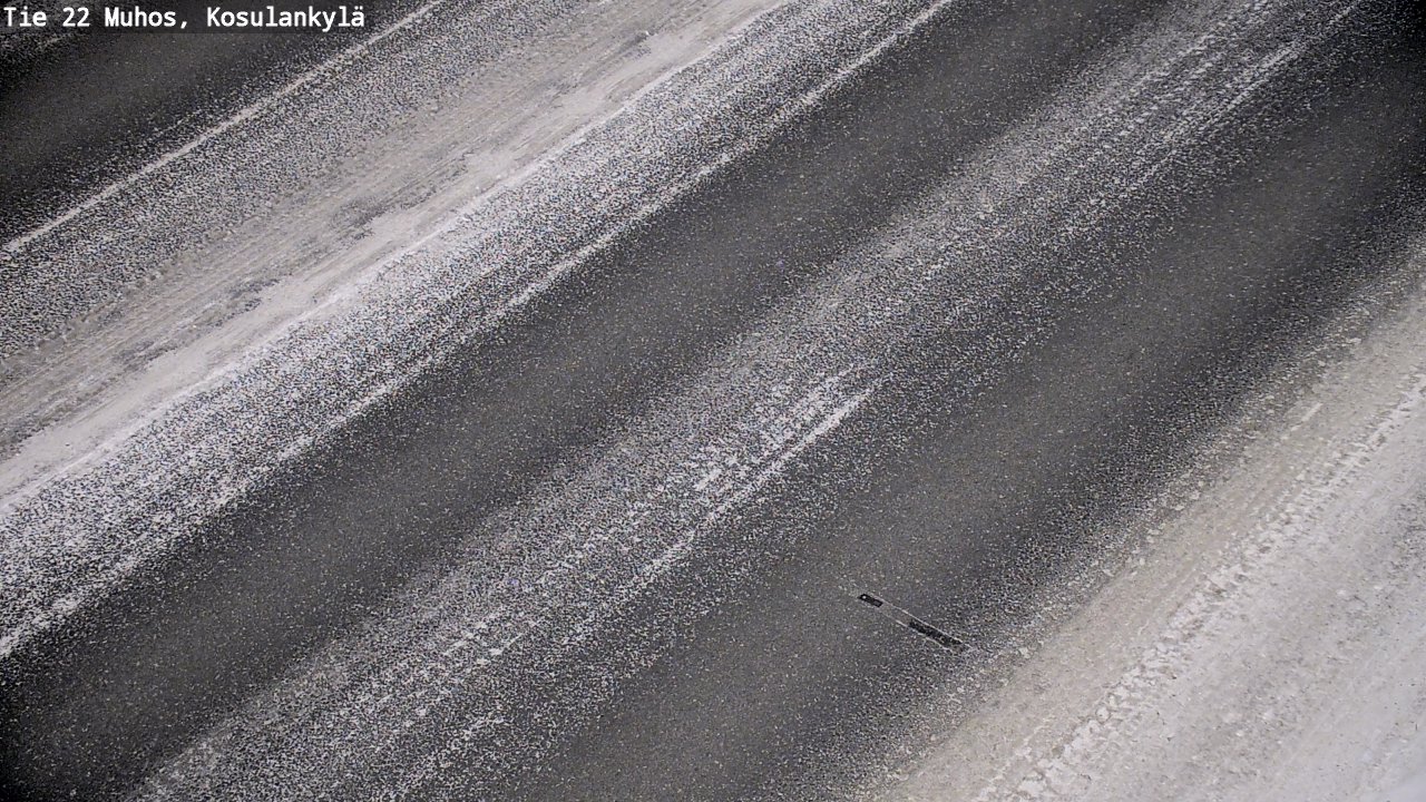 Weather Camera Image Väg 22 Muhos, Kosulankylä, Muhos, Pohjois-Pohjanmaa