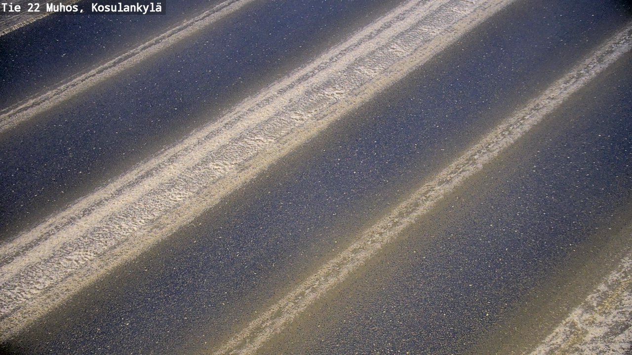 Weather Camera Image Väg 22 Muhos, Kosulankylä, Muhos, Pohjois-Pohjanmaa