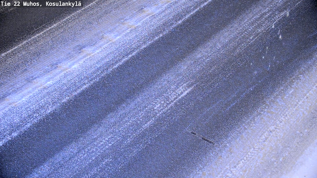Weather Camera Image Väg 22 Muhos, Kosulankylä, Muhos, Pohjois-Pohjanmaa