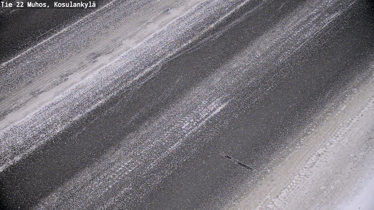 Weather Camera Image Väg 22 Muhos, Kosulankylä, Muhos, Pohjois-Pohjanmaa