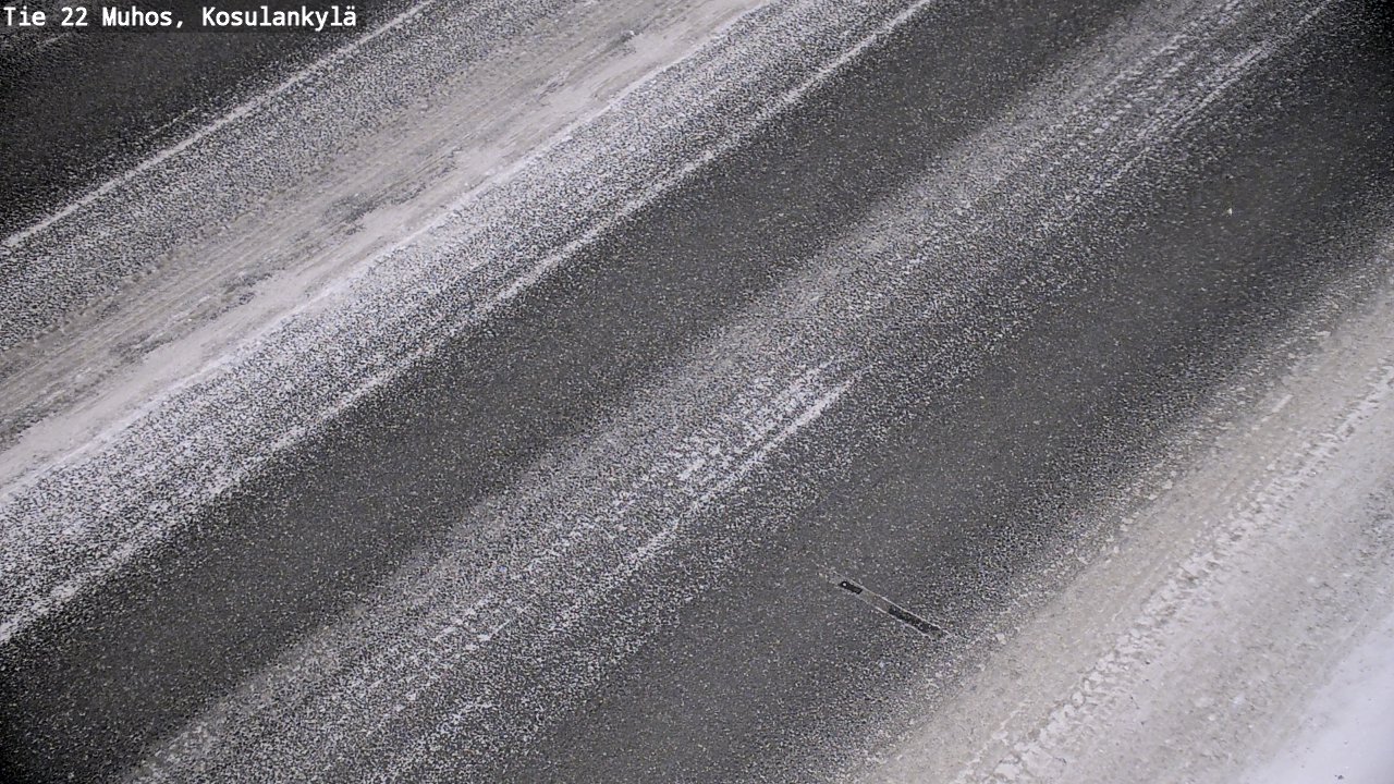 Weather Camera Image Väg 22 Muhos, Kosulankylä, Muhos, Pohjois-Pohjanmaa