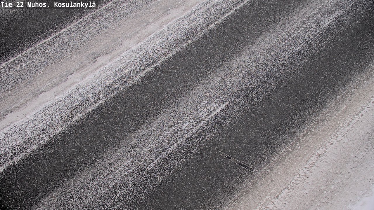 Weather Camera Image Väg 22 Muhos, Kosulankylä, Muhos, Pohjois-Pohjanmaa