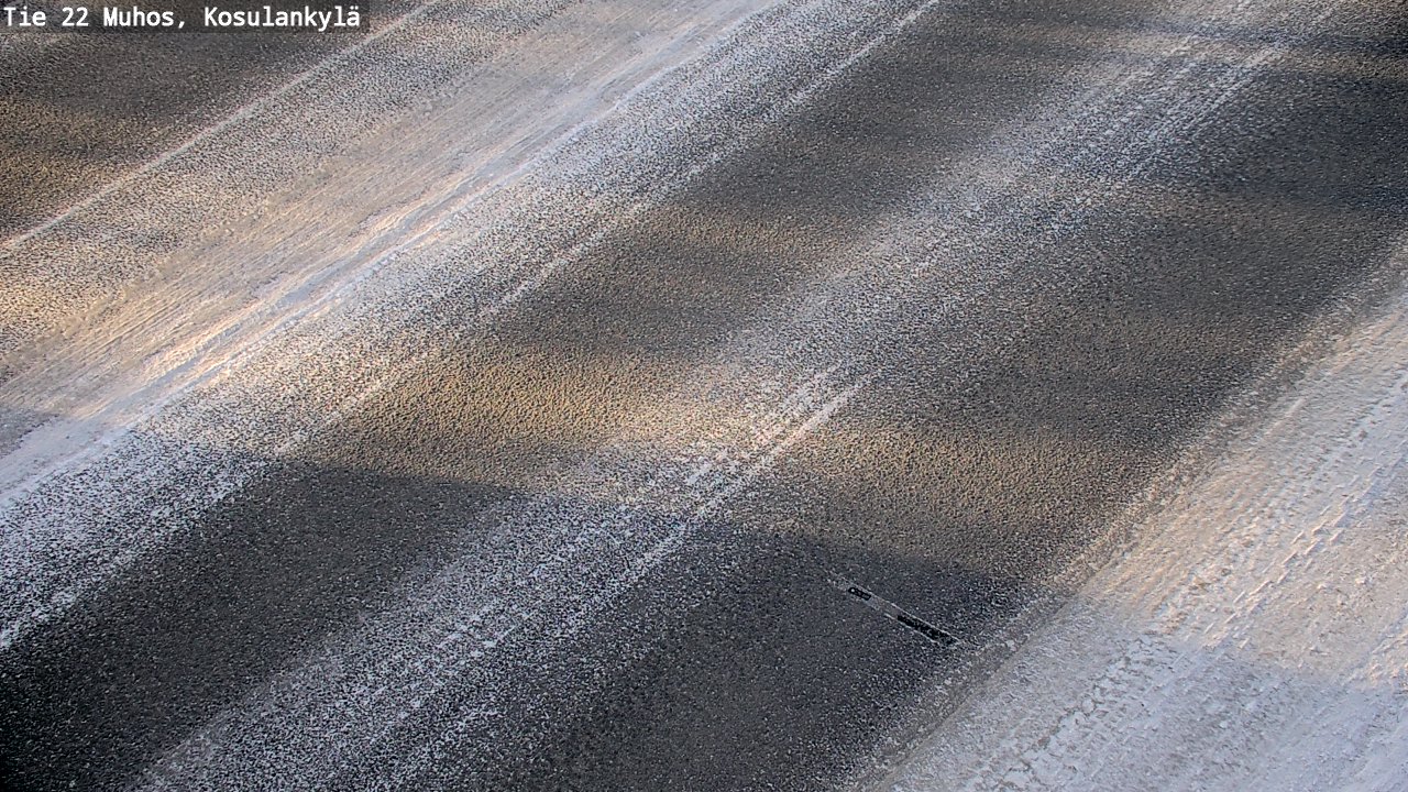 Weather Camera Image Road 22 Muhos, Kosulankylä, Muhos, Pohjois-Pohjanmaa