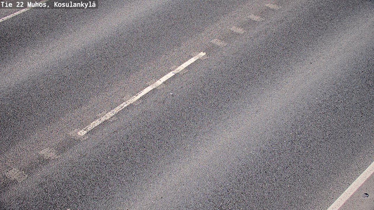 Weather Camera Image Väg 22 Muhos, Kosulankylä, Muhos, Pohjois-Pohjanmaa