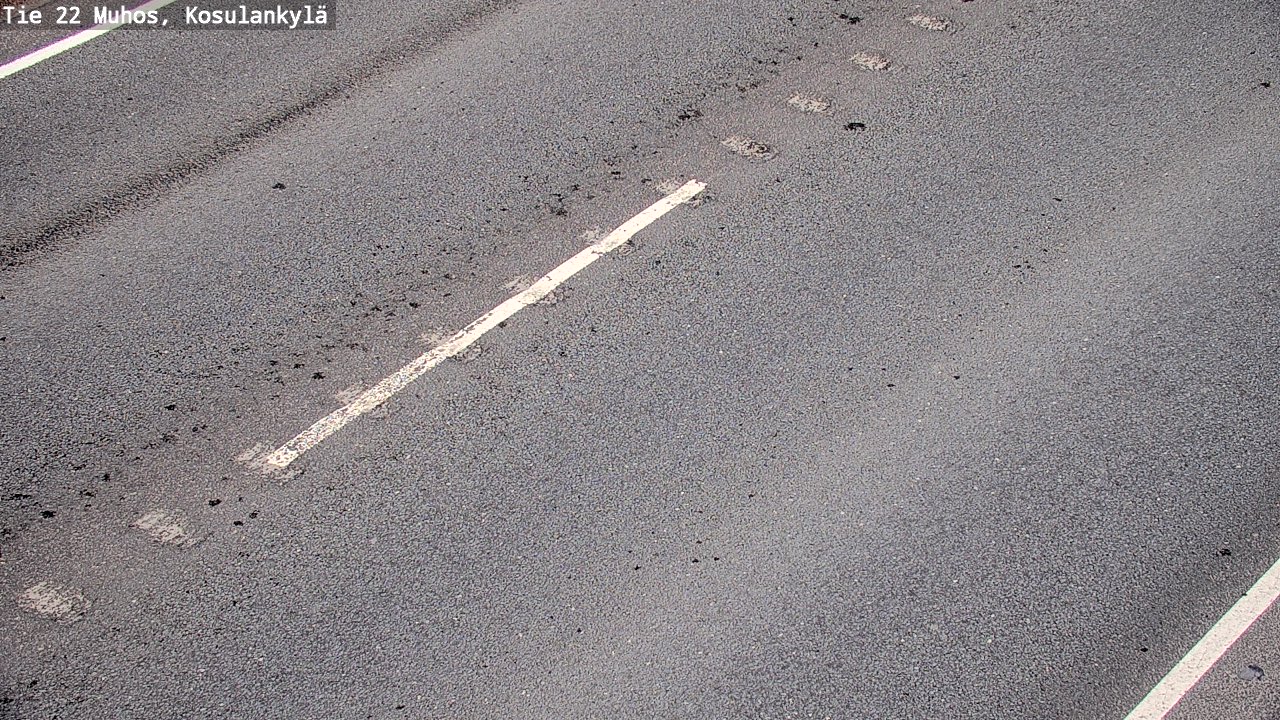 Weather Camera Image Väg 22 Muhos, Kosulankylä, Muhos, Pohjois-Pohjanmaa